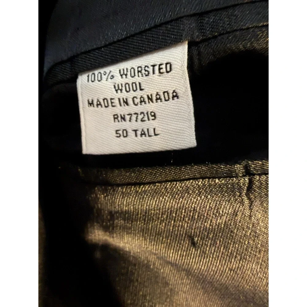 Joseph & Feiss International Blazer Sport Coat Mens 50L Blue Gold Button Jacket